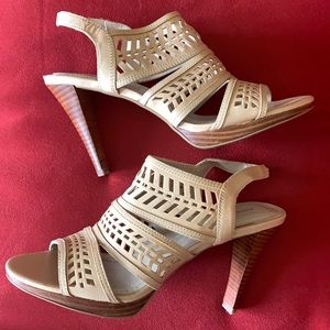 Adrienne Vittadini tan high heels
